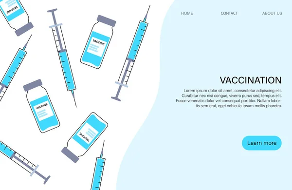 Глобальна концепція вакцинації — стоковий вектор