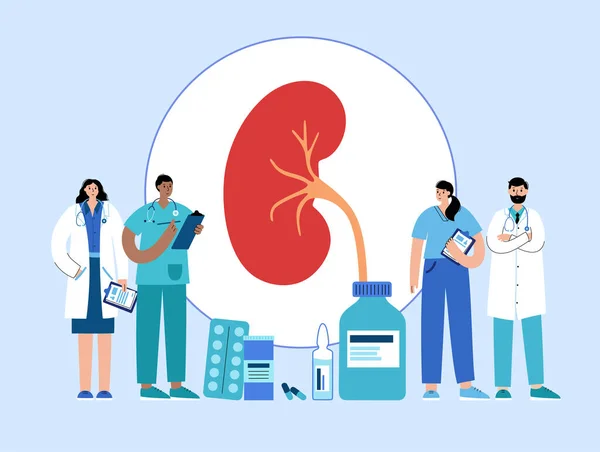 Concepto de enfermedad renal — Archivo Imágenes Vectoriales