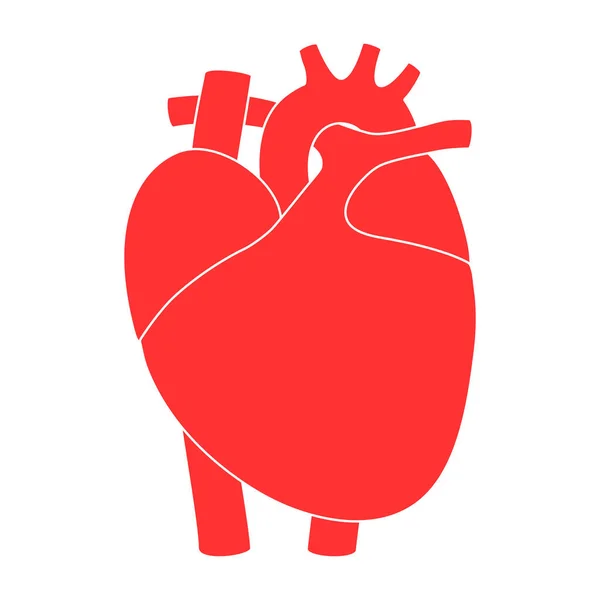 İnsan kalbi logosu — Stok Vektör