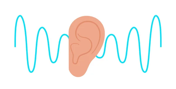Icona dell'udito umano — Vettoriale Stock