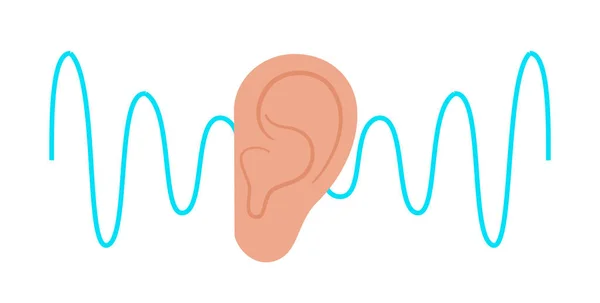 Menselijk gehoor icoon — Stockvector