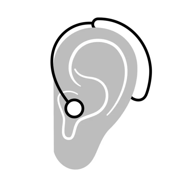 Hörapparat-ikonen — Stock vektor
