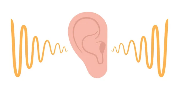 Піктограма людського слуху — стоковий вектор