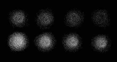 Rastgele tahılla sprey ve benek vektör dokusu ve dağınık sıçrama etkisi. Modern ya da klasik tasarım için soyut arkaplan deseni. Dekoratif grunge yüzey vektör çizimi