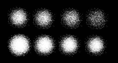 Rastgele tahılla sprey ve benek vektör dokusu ve dağınık sıçrama etkisi. Modern ya da klasik tasarım için soyut arkaplan deseni. Dekoratif grunge yüzey vektör çizimi