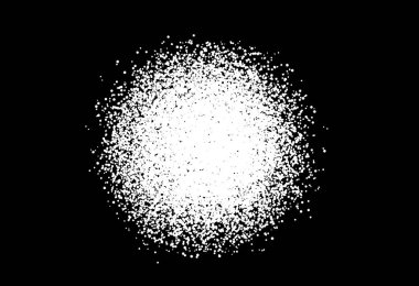 Rastgele tahılla sprey ve benek vektör dokusu ve dağınık sıçrama etkisi. Modern ya da klasik tasarım için soyut arkaplan deseni. Dekoratif grunge yüzey vektör çizimi