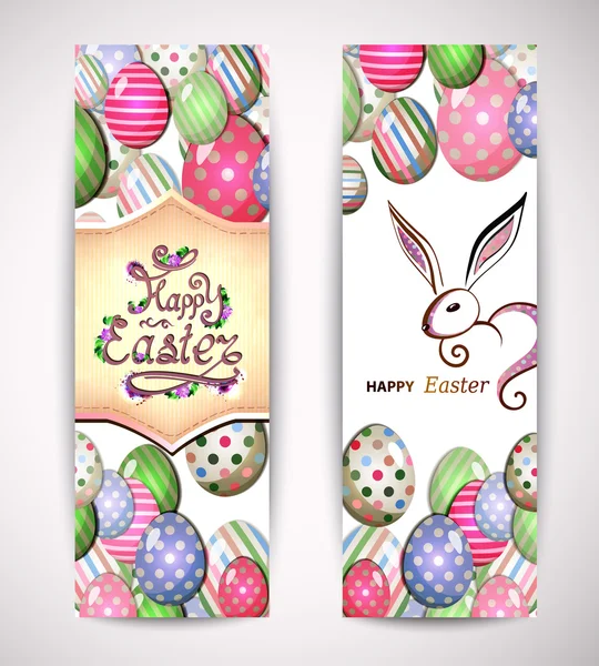 Happy Easter greeting cards — Stock Vector