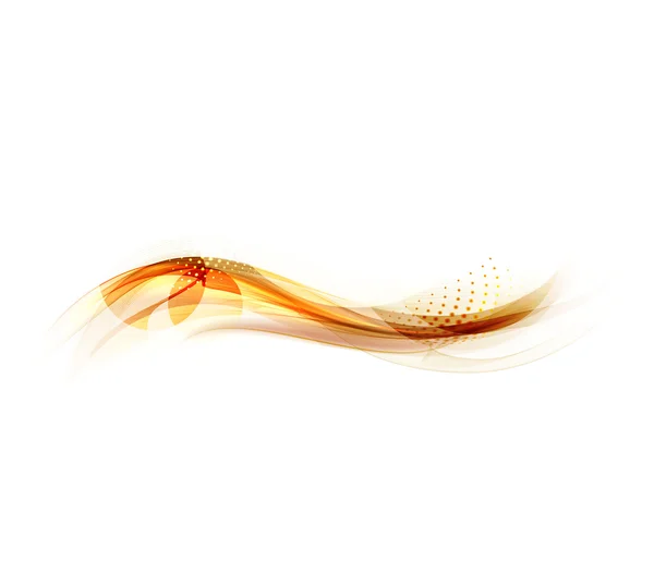 Ljusa golden wave med en djup kontrast mellan ljus och skugga. Vector bakgrund — Stock vektor