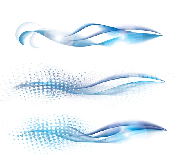 Αφηρημένα μπλε κύματα — Διανυσματικό Αρχείο