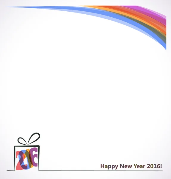 Nuevo año 2016 — Vector de stock