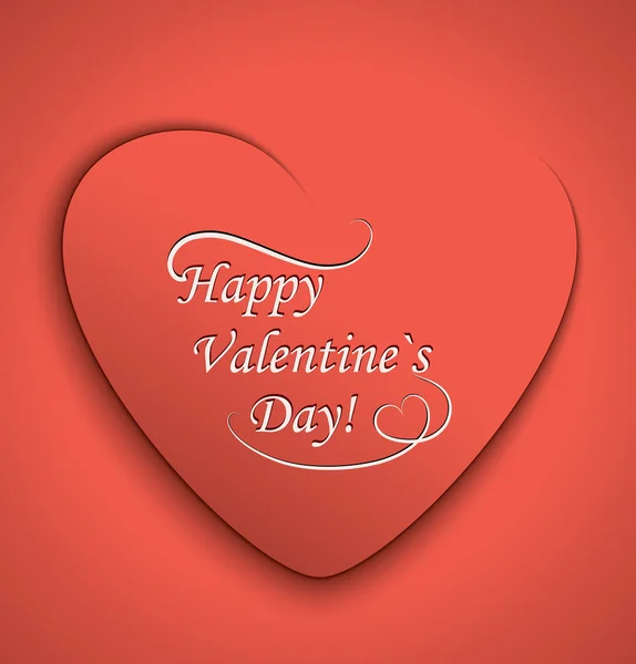 Tarjeta decorativa día de San Valentín — Vector de stock