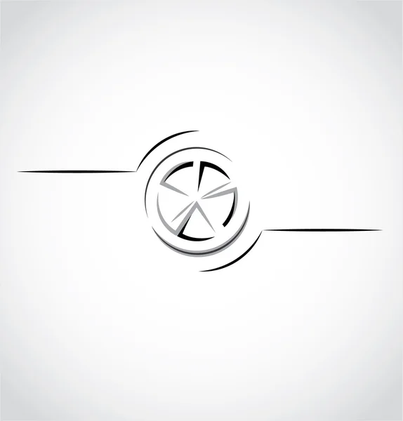 abstract car wheel, rim logo