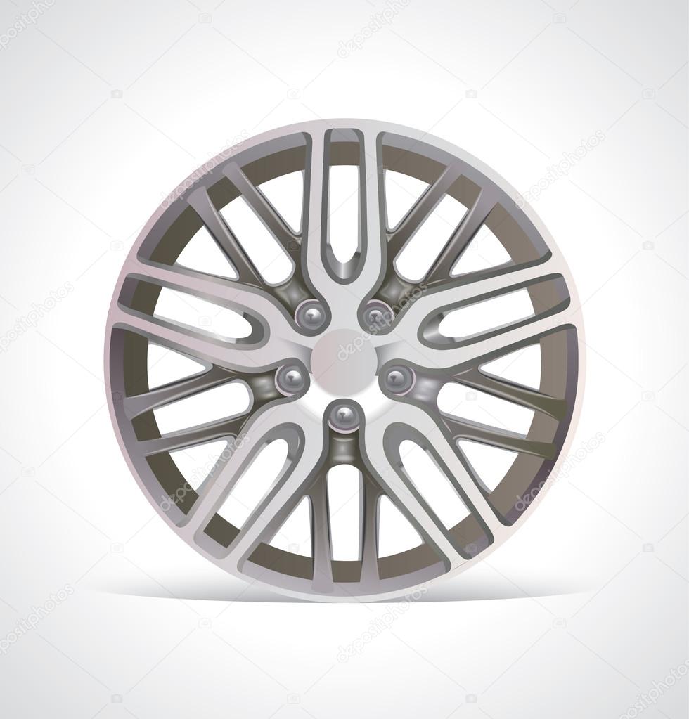 car wheel, rim icon