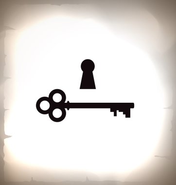 black key and keyhole