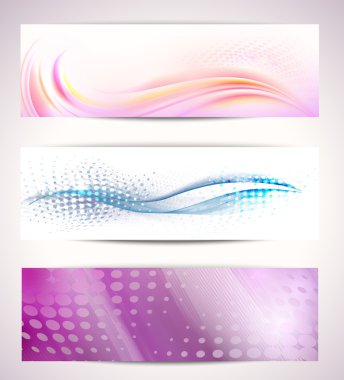 Nice fluid waves and lilac background clipart