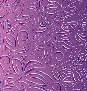 Çiçek elementleriyle kusursuz desen