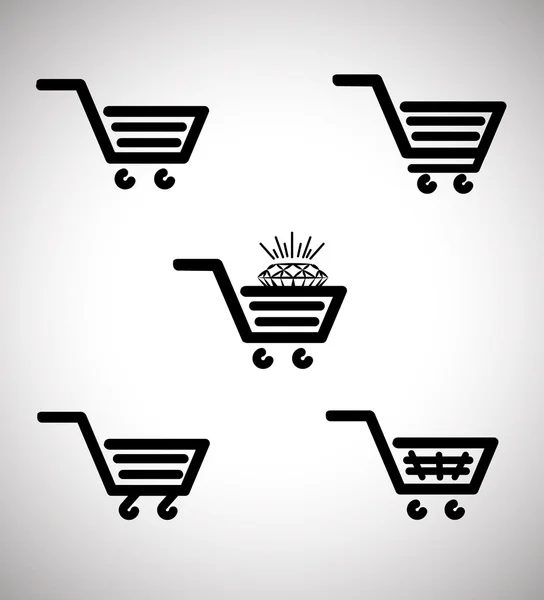 Shopping de luxe, concept de vente — Image vectorielle