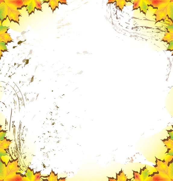 Telaio di foglie di autunno — Vettoriale Stock