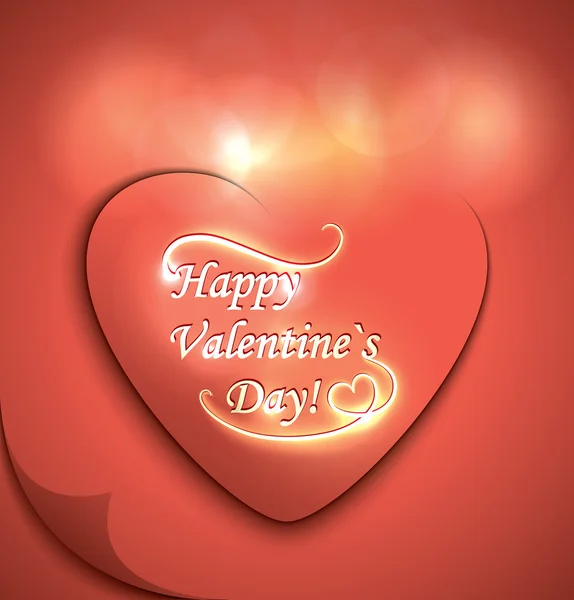 Valentine day decorative card — Stock Vector