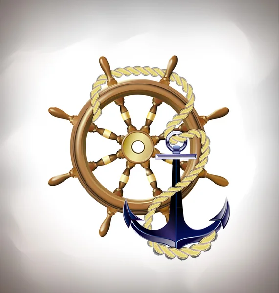 Marine emblem, sea travel concept — Stock vektor