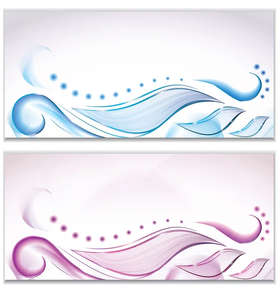 Abstract waves banners — Stockový vektor