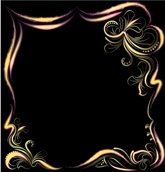 Shiny frame  with ornament — ストックベクタ