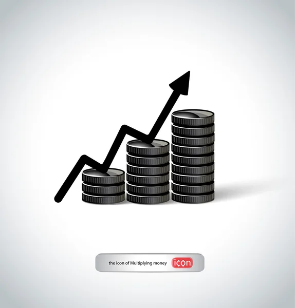 Increasing income concept — Stock Vector