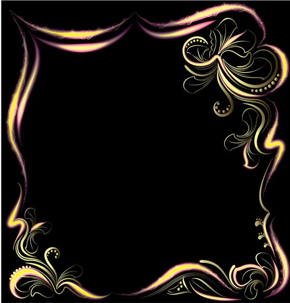 Shiny frame  with ornament — Stock Vector