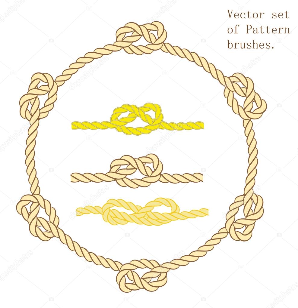 Set of marine rope icons Stock Vector by ©Anna_Maximenko 83981786