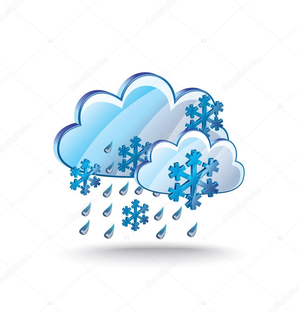 snow and clouds icon