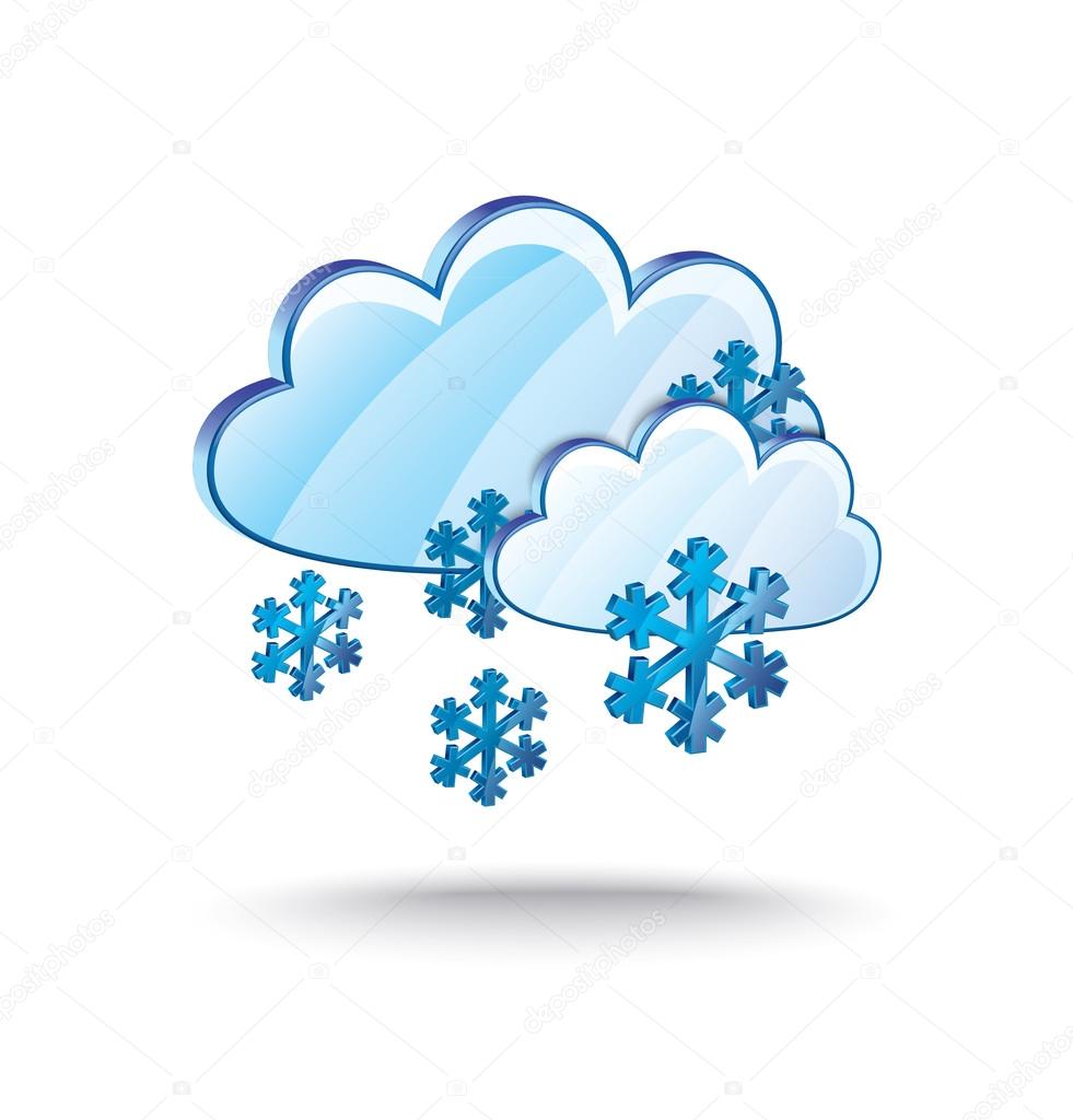 snow and clouds icon