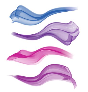 abstract flying color tissues
