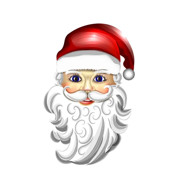 Cheerful Santa Claus icon — Stock Vector