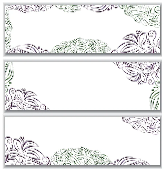 Set of banners with frames — Stock vektor