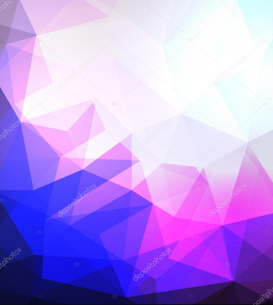 triangular background with light pink and blue  colors