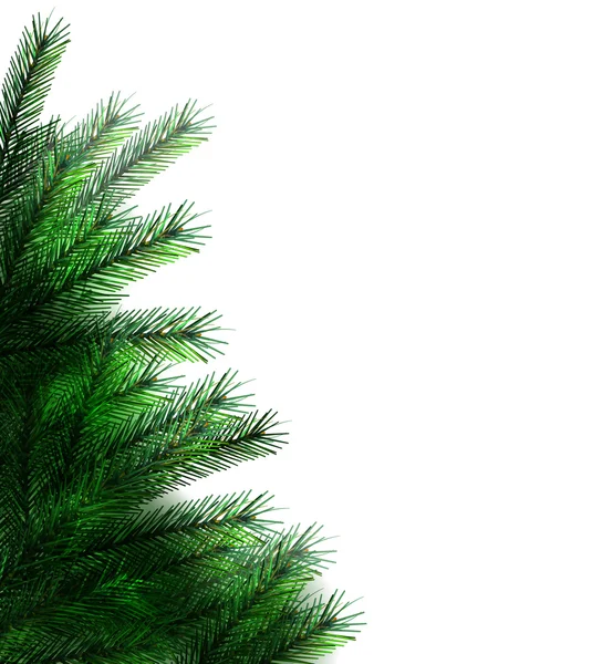 Árbol de Navidad festivo. frontera vectorial . — Vector de stock