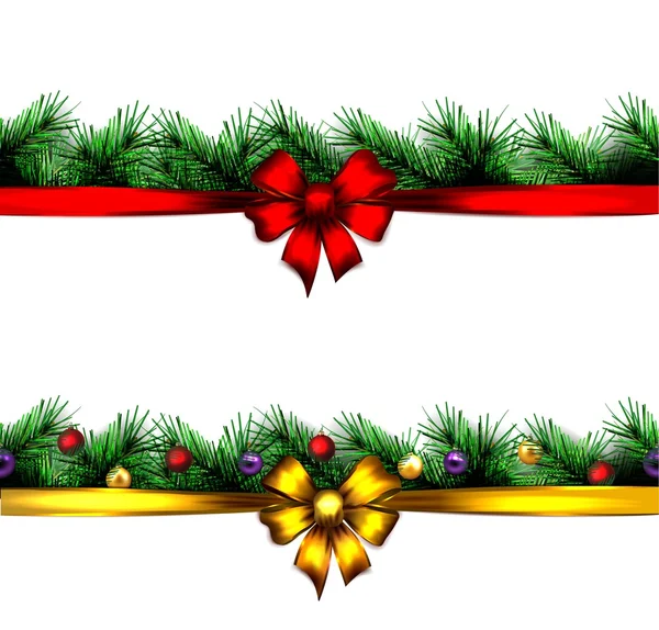 neşeli Noel ağacı. vektör. sorunsuz kenarlık.