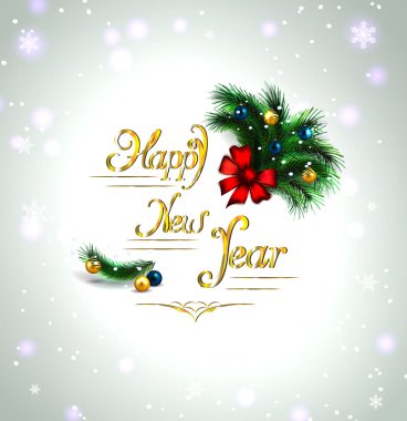 neşeli Noel ağacı. vektör sınır. mutlu yeni yıl kartı
