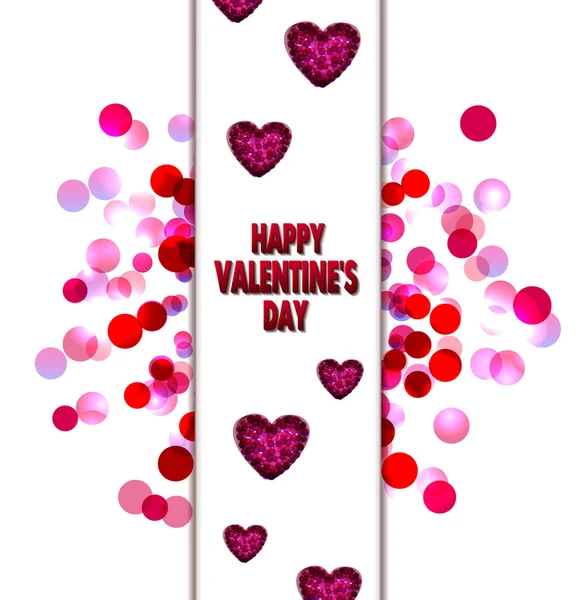 Text  greetings on Valentine's Day. vector love background — Stock Vector