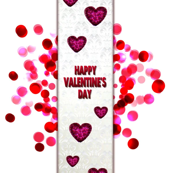 Текст поздравления с Днем Святого Валентина. векторный фон любви — стоковый вектор