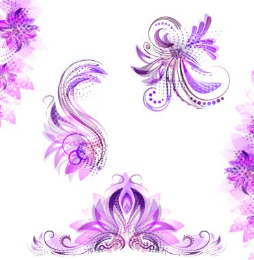 Çerçeve öğeleri lüks tarzı. vektör arka plan