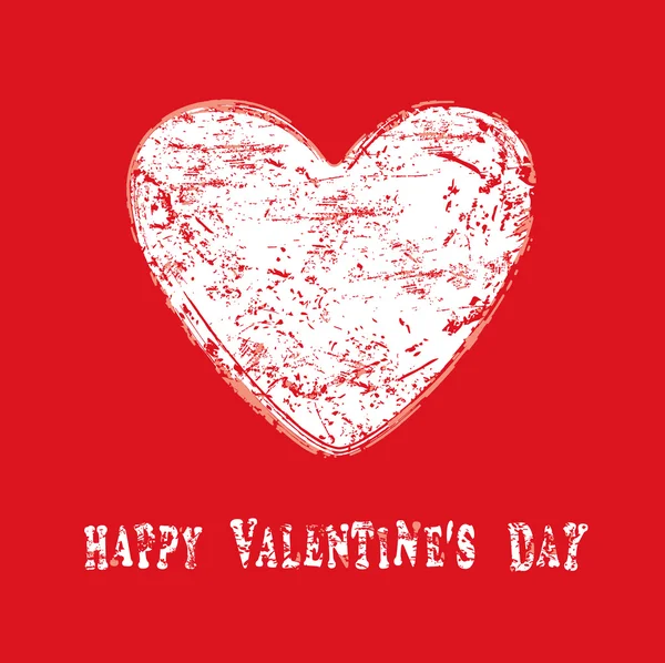 Saludos de texto en el Día de San Valentín. vector amor fondo — Vector de stock