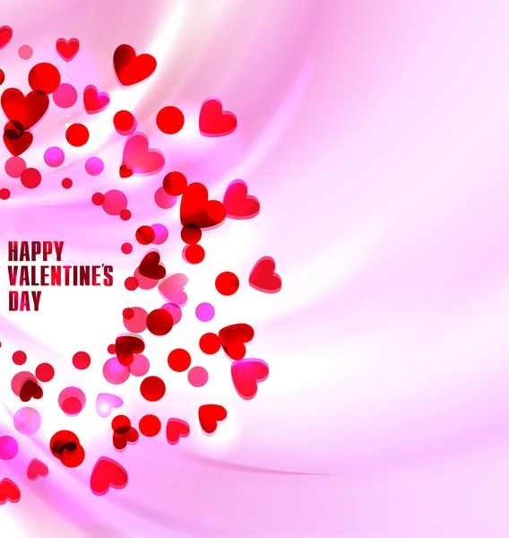 Coração brilhante, um presente no Dia dos Namorados. vetor amor fundo — Vetor de Stock