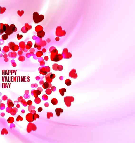 Helles Herz, ein Geschenk zum Valentinstag. Vektor Liebe Hintergrund — Stockvektor