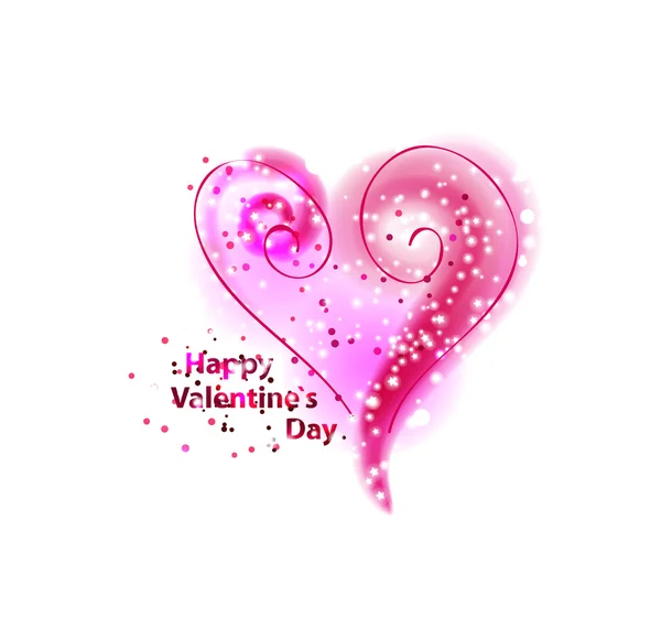 Helles Herz, ein Geschenk zum Valentinstag — Stockvektor