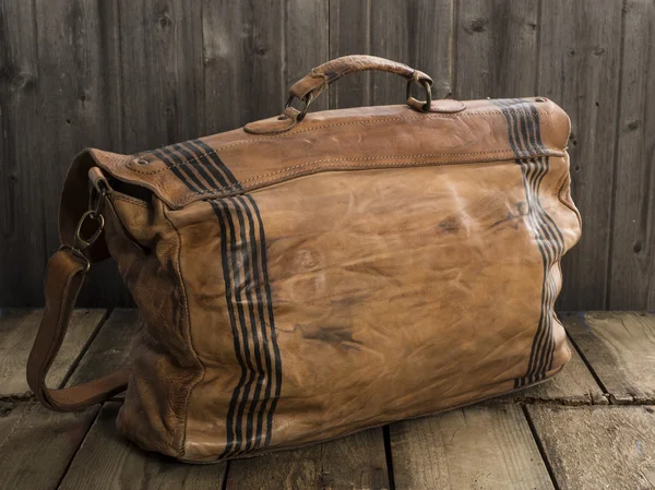 Bolsa de cuero marrón — Foto de Stock