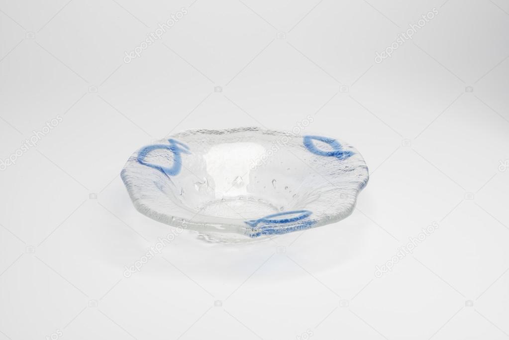 Cut Out Di Piccoli Posacenere In Cristallo Con Pesce Azzurro Design