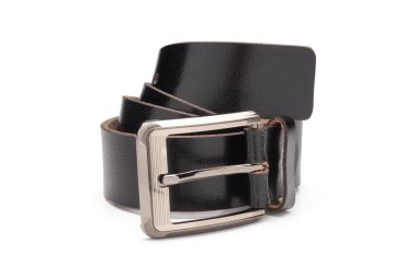 Siyah sentetik deri kemer haddelenmiş