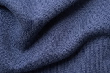 buruşuk mavi pamuklu kumaş