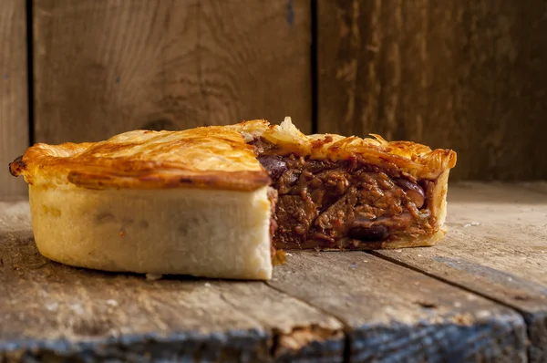 Pastel de carne en rodajas — Foto de Stock